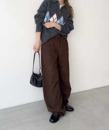 CANAL JEAN | El mar　裏起毛カーブパンツ(その他パンツ)