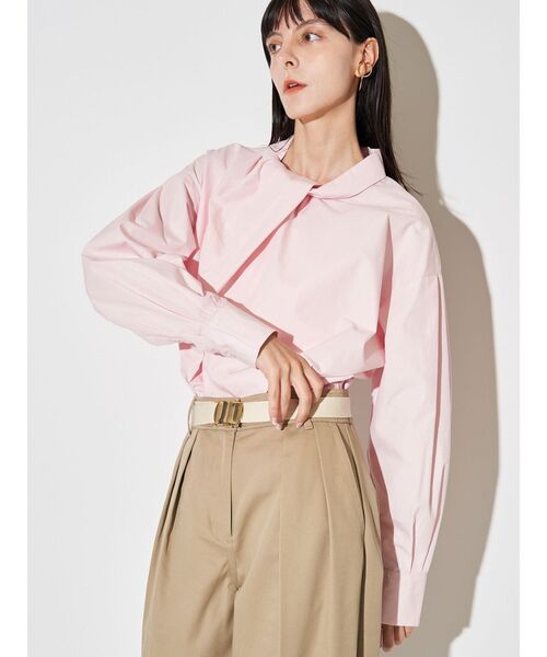 ELENDEEK（エレンディーク）の「ツイストギャザーブラウス（シャツ/ブラウス・レディース・オフホワイト/ブルー/ピンク・FREE）」の16枚目の写真