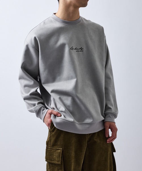 le cercle ADAM ET ROPE'（ルセルクルアダムエロペ）の「2ポイントモイストタッチプルオーバー（Tシャツ/カットソー・メンズ・チャコールグレー/ライトグレー/ベージュ・L/LL/M）」の3枚目の写真