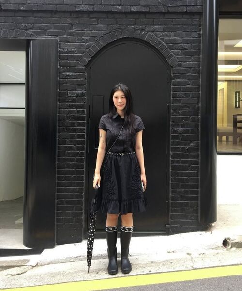 FORRR（フォルンルン）の「Lace Ribbon Rainboots - Black（レインシューズ・レディース・ブラック・23cm/24cm/25cm）」の13枚目の写真