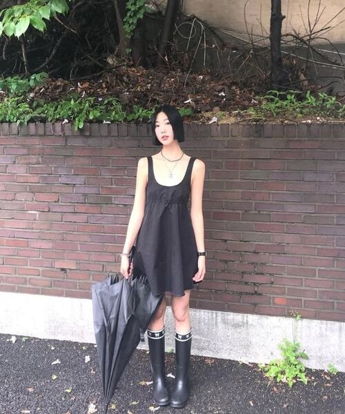FORRR（フォルンルン）の「Lace Ribbon Rainboots - Black（レインシューズ・レディース・ブラック・23cm/24cm/25cm）」の14枚目の写真