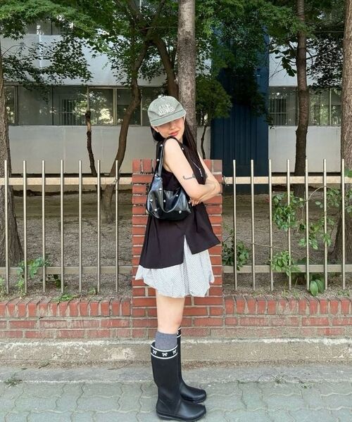 FORRR（フォルンルン）の「Lace Ribbon Rainboots - Black（レインシューズ・レディース・ブラック・23cm/24cm/25cm）」の15枚目の写真