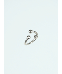 Frog silver ring