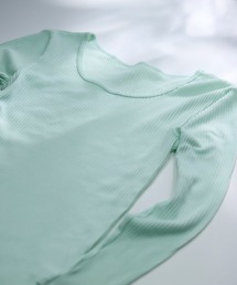 une nana cool | 綿100% リブ編みコットン 長袖シャツ(インナーウェア/肌着)