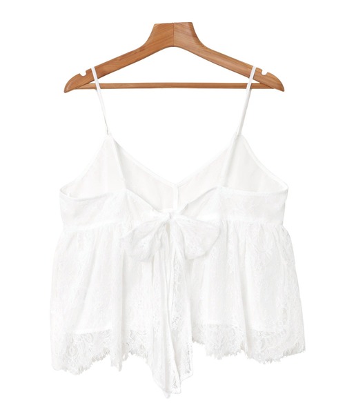 セール】バックリボンレースキャミソールビスチェ（キャミソール
