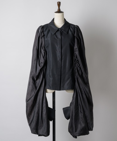 LA BELLE ETUDE（ラベルエチュード）の「WING SLEEVE BLⅡ（シャツ/ブラウス・レディース・ブラック/ホワイト・FREE）」の21枚目の写真