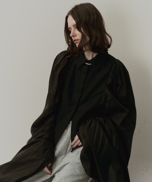 LA BELLE ETUDE（ラベルエチュード）の「WING SLEEVE BLⅡ（シャツ/ブラウス・レディース・ブラック/ホワイト・FREE）」の12枚目の写真