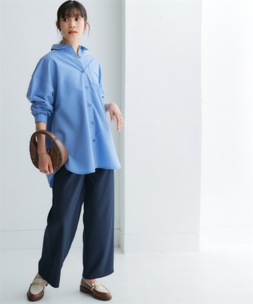 nissen（ニッセン）の「【花粉がつきにくい】ストレートパンツ＜大きいサイズ有＞（その他パンツ・レディース・ライトベージュ/ブラック/ネイビー・S/M/L/LL/3L）」の7枚目の写真