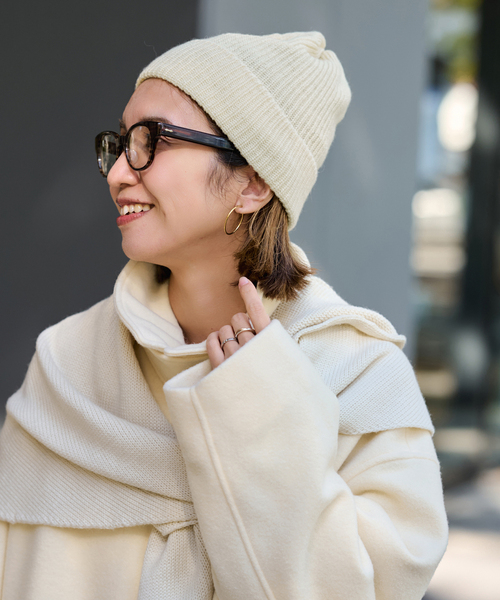 FRAMeWORK（フレームワーク）の「HIGHLAND2000 cashmere bob キャップ（キャップ・レディース・バーガンディー/レッド/イエロー/オレンジ/グレー/ブラック・FREE）」の3枚目の写真