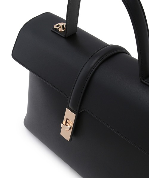 VIS（ビス）の「【新色追加】【軽量】ひねり金具ワンハンドルバッグ/2WAY（ハンドバッグ・レディース・ブラック系その他/グレー系その他/ベージュ/キャメル/ブラック・FREE）」の21枚目の写真