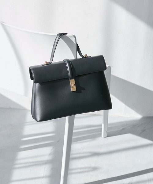 VIS（ビス）の「【新色追加】【軽量】ひねり金具ワンハンドルバッグ/2WAY（ハンドバッグ・レディース・ブラック系その他/グレー系その他/ベージュ/キャメル/ブラック・FREE）」の13枚目の写真