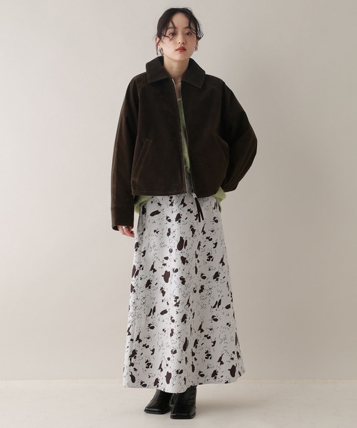 RAGEBLUE(レイジブルー)の「スウェードショートブルゾン(ブルゾン・レディース・ブラウン/ブラック・FREE)」の14枚目の写真