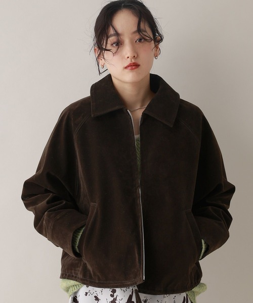 RAGEBLUE(レイジブルー)の「スウェードショートブルゾン(ブルゾン・レディース・ブラウン/ブラック・FREE)」の16枚目の写真