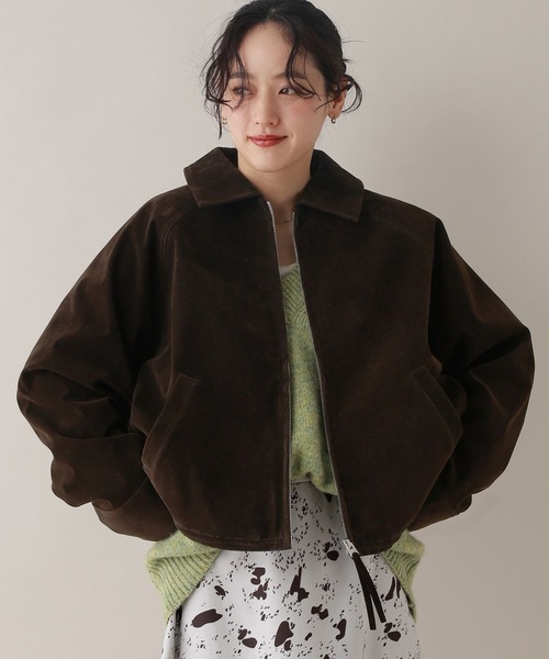 RAGEBLUE(レイジブルー)の「スウェードショートブルゾン(ブルゾン・レディース・ブラウン/ブラック・FREE)」の17枚目の写真