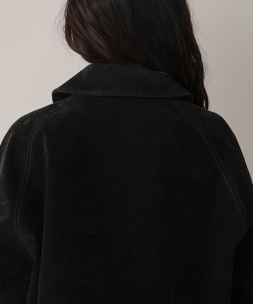 RAGEBLUE(レイジブルー)の「スウェードショートブルゾン(ブルゾン・レディース・ブラウン/ブラック・FREE)」の6枚目の写真