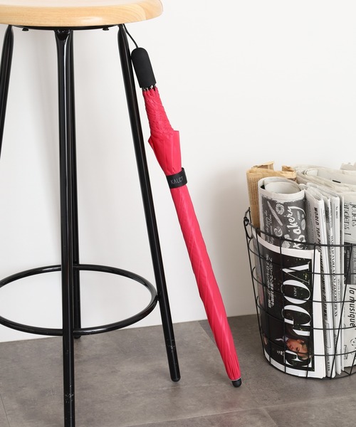 Amvel（アンベル）の「KALCT（カルクト）（長傘・メンズ・チェリーピンク/グレー/ブラック/ライトブルー/オリーブ/グレイッシュベージュ/ラベンダー/コバルトブルー/マスタード/ネイビー・58cm）」の10枚目の写真