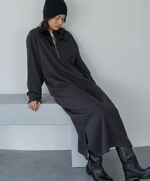 meilmada（メイルマダ）の「2wayハーフZIPスウェットワンピース（ワンピース）」