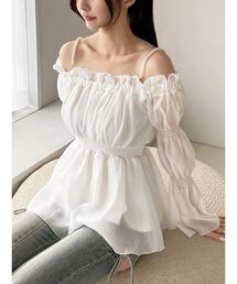 RESEXXY | ボリュームギャザーオフショルブラウス(シャツ/ブラウス)