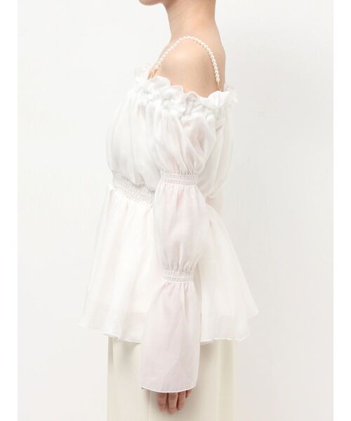 RESEXXY（リゼクシー）の「ボリュームギャザーオフショルブラウス（シャツ/ブラウス・レディース・ホワイト/ピンク/ブラック・FREE）」の17枚目の写真