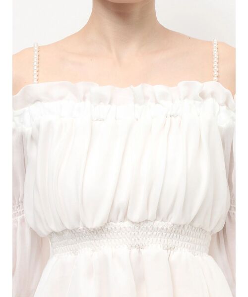 RESEXXY（リゼクシー）の「ボリュームギャザーオフショルブラウス（シャツ/ブラウス・レディース・ホワイト/ピンク/ブラック・FREE）」の19枚目の写真