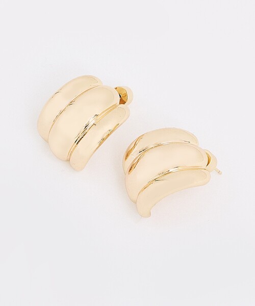 Rouge vif（ルージュヴィフ）の「【LILI CLASPE/リリクラスプ】ELSA SHIELD EARRINGS シールドピアス（ピアス（両耳用）・レディース・ゴールド・フリー）」の10枚目の写真