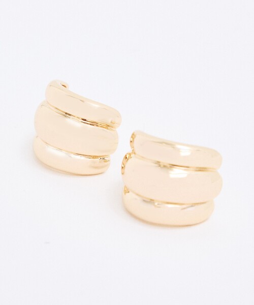 Rouge vif（ルージュヴィフ）の「【LILI CLASPE/リリクラスプ】ELSA SHIELD EARRINGS シールドピアス（ピアス（両耳用）・レディース・ゴールド・フリー）」の11枚目の写真