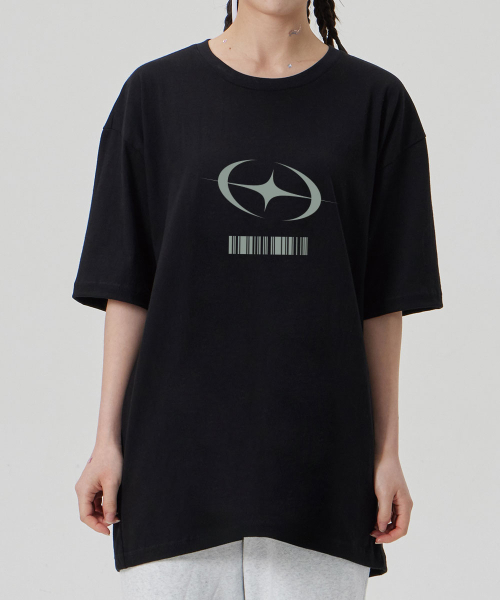 MAKEITTO（メイキット）の「[FLASH BARCODE] CREW NECK TEE_BLACK（Tシャツ/カットソー・メンズ・その他・MEDIUM/LARGE/X-LARGE/XX-LARGE）」の3枚目の写真