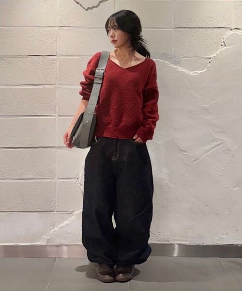 BUTTON UP（ボタンアップ）の「シグネチャーノンフェイドワイドデニム起毛ver.（デニムパンツ・レディース・その他・S/M/L）」の6枚目の写真