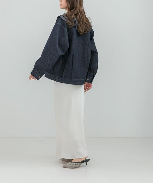 URBAN RESEARCH ROSSO WOMEN(アーバンリサーチ ロッソ)の「『別注』Lee101×ROSSO NOCOLLAR JACKET(デニムジャケット・レディース・インディゴブルー/ワンウォッシュ・FREE)」の19枚目の写真