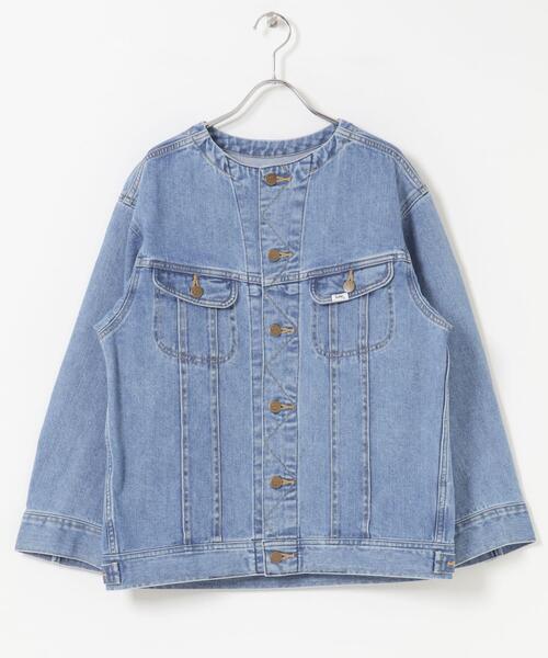 URBAN RESEARCH ROSSO WOMEN(アーバンリサーチ ロッソ)の「『別注』Lee101×ROSSO NOCOLLAR JACKET(デニムジャケット・レディース・インディゴブルー/ワンウォッシュ・FREE)」の8枚目の写真