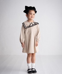 maarook（マルーク）の「ストレッチポプリンアシメトリーセーラーワンピース（ワンピース）」