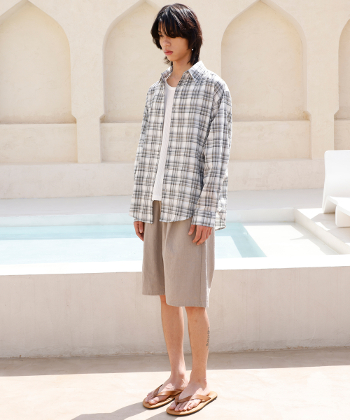 SIGNATURE（シグネチャ）の「オーシャンブリーズチェックシャツ[ホワイト]（シャツ/ブラウス・レディース・その他・M/L）」の10枚目の写真