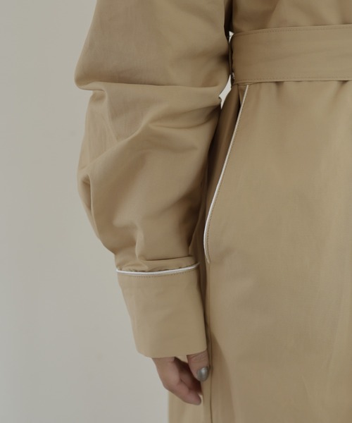 hellam（へラム）の「パイピングジャンプスーツ（サロペット/オーバーオール・レディース・アイボリー/ブラック/ベージュ/ブラウン・FREE）」の13枚目の写真