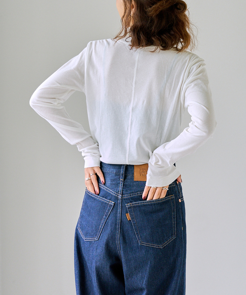 OUTDOOR PRODUCTS（アウトドアプロダクツ）の「追加 ハイツイストジャージークルーネックコンパクトロンTEE（Tシャツ/カットソー・レディース・ホワイト/ブラック/グレー・FREE）」の13枚目の写真