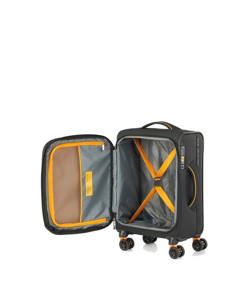 AMERICAN TOURISTER(アメリカンツーリスター)の「アメリカンツーリスター APPLITE 4 ECO スピナー55/20 エキスパンダーTSA ブラック/マスタード(スーツケース/キャリーバッグ・メンズ・ブラック系その他・S)」の6枚目の写真