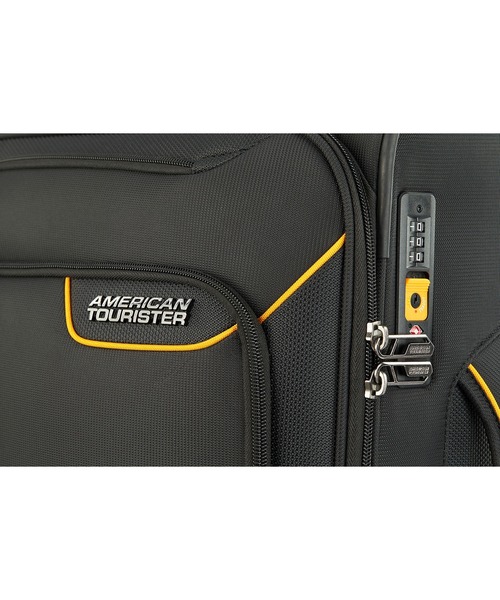 AMERICAN TOURISTER(アメリカンツーリスター)の「アメリカンツーリスター APPLITE 4 ECO スピナー55/20 エキスパンダーTSA ブラック/マスタード(スーツケース/キャリーバッグ・メンズ・ブラック系その他・S)」の8枚目の写真