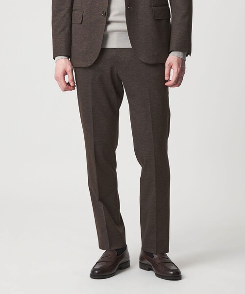 A DAY IN THE LIFE UNITED ARROWS(アデイインザライフユナイテッドアローズ)の「ポンチプリント ノープリーツ スラックス-セットアップ対応-<A DAY IN THE LIFE>(スラックス・メンズ・ロイヤルブルー/ダークブラウン/グレー系・M/L/S/XL)」の2枚目の写真