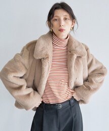 LARTIGENT（ラーティゼン）の「LTG7 FUR JACKET(BEIGE)（ムートンコート）」