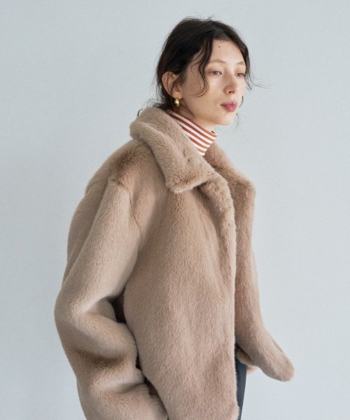 LTG7 FUR JACKET(BEIGE)（ムートンコート）｜LARTIGENT（ラーティゼン 