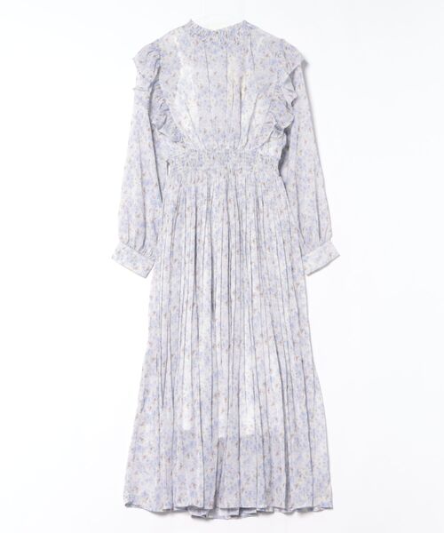 CECIL McBEE（セシルマクビー）の「楊柳花柄フリルプリーツワンピース（ワンピース・レディース・ラベンダー/ブルー/ピンク・MEDIUM）」の3枚目の写真