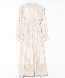 CECIL McBEE | 楊柳花柄フリルプリーツワンピース(ワンピース)