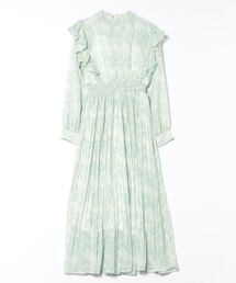 CECIL McBEE（セシルマクビー）の「楊柳花柄フリルプリーツワンピース（ワンピース）」