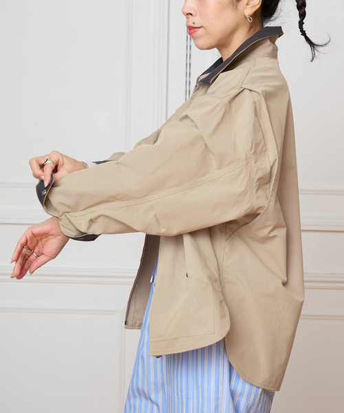 IENA LA BOUCLE（イエナラブークル）の「IENA LA BOUCLE ライトワークブルゾン（その他アウター・レディース・ベージュ・FREE）」の6枚目の写真