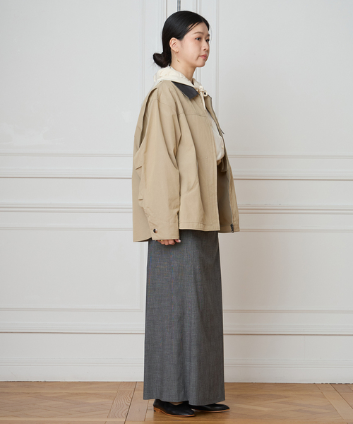 IENA LA BOUCLE（イエナラブークル）の「IENA LA BOUCLE ライトワークブルゾン（その他アウター・レディース・ベージュ・FREE）」の4枚目の写真