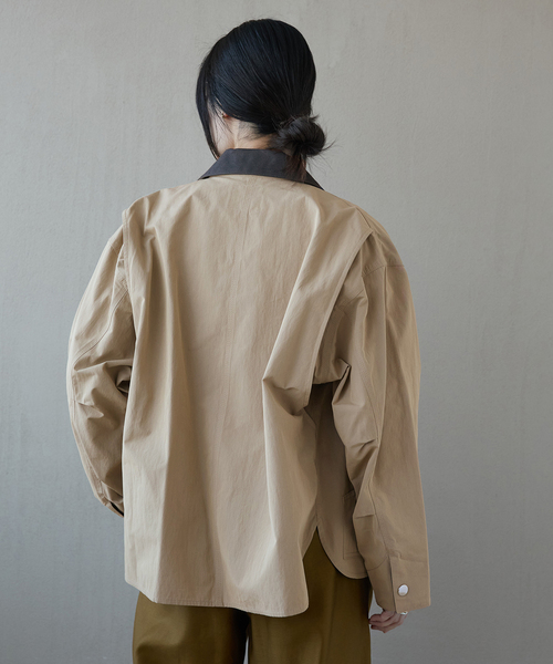 IENA LA BOUCLE（イエナラブークル）の「IENA LA BOUCLE ライトワークブルゾン（その他アウター・レディース・ベージュ・FREE）」の8枚目の写真