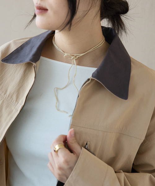 IENA LA BOUCLE（イエナラブークル）の「IENA LA BOUCLE ライトワークブルゾン（その他アウター・レディース・ベージュ・FREE）」の10枚目の写真