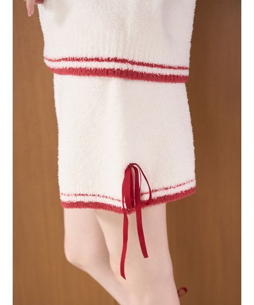 SNIDEL HOME（スナイデルホーム）の「【WEB限定】【セット商品】【Milcrea】リボンケーキジャガードニットプルオーバー＆リボンニットショートパンツSET（ルームウェア/パジャマ・レディース・ブラウン/ピンク/アイボリー/ライトブルー・F）」の5枚目の写真