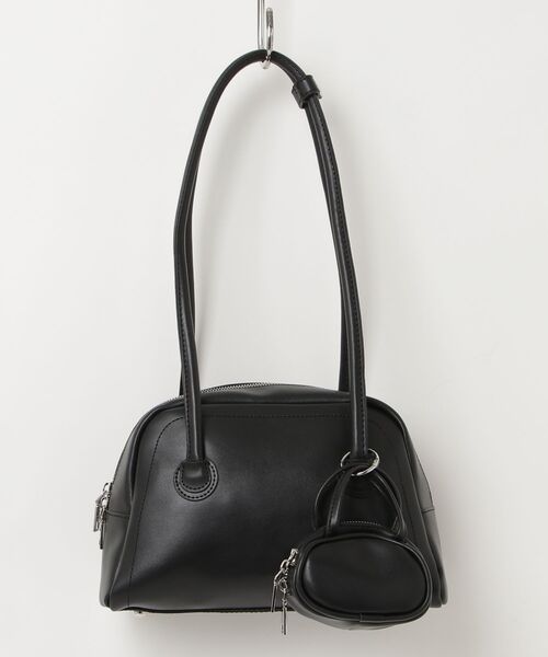 arholiday.standard(エーアールホリデースタンダード)の「long handle boston bag with mini bag / ミニバッグ付きロングハンドルボストンバッグ(ボストンバッグ・レディース・ブラウン/ブラック・FREE)」の4枚目の写真