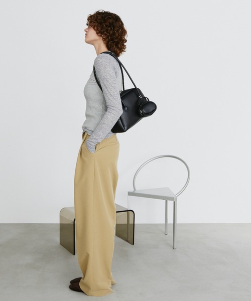 arholiday.standard(エーアールホリデースタンダード)の「long handle boston bag with mini bag / ミニバッグ付きロングハンドルボストンバッグ(ボストンバッグ・レディース・ブラウン/ブラック・FREE)」の18枚目の写真