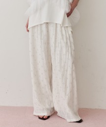 LA BELLE ETUDE | 楊柳ストライプビーズ刺繍パンツ(その他パンツ)